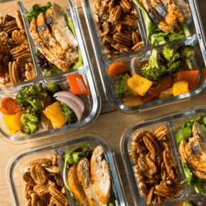 A picture of a meal preparation